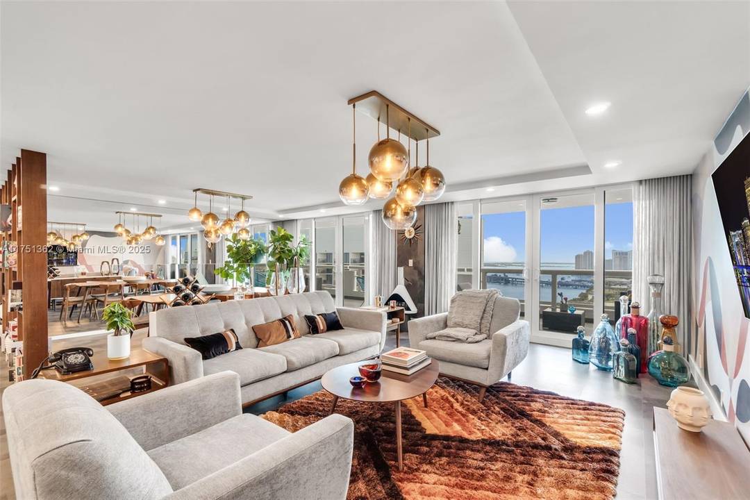 Enjoy breathtaking views of Biscayne Bay and Downtown Miami from every room in beautifully appointed unit at The Grand.