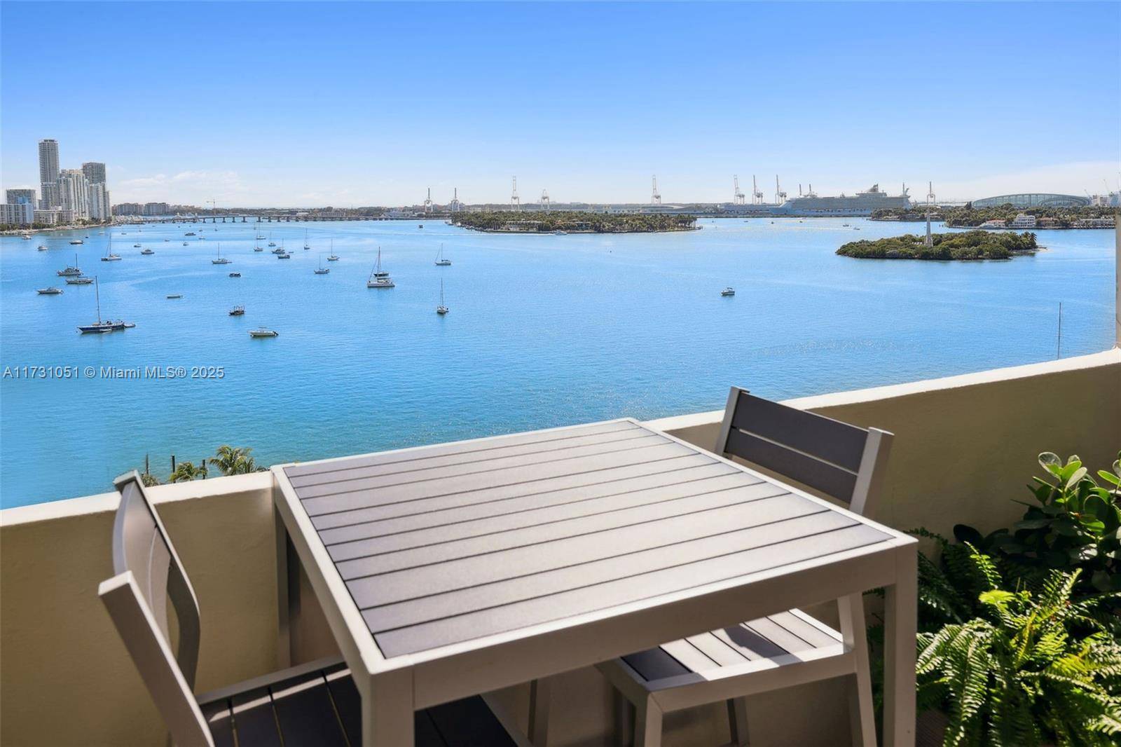 Stunning bay and downtown views from this gorgeous designer owned apartment on Belle Isle.