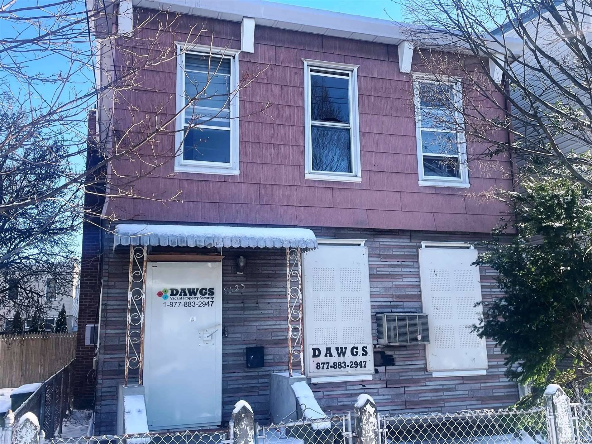2 family, 2 story detached frame house with a full unfinished basement.