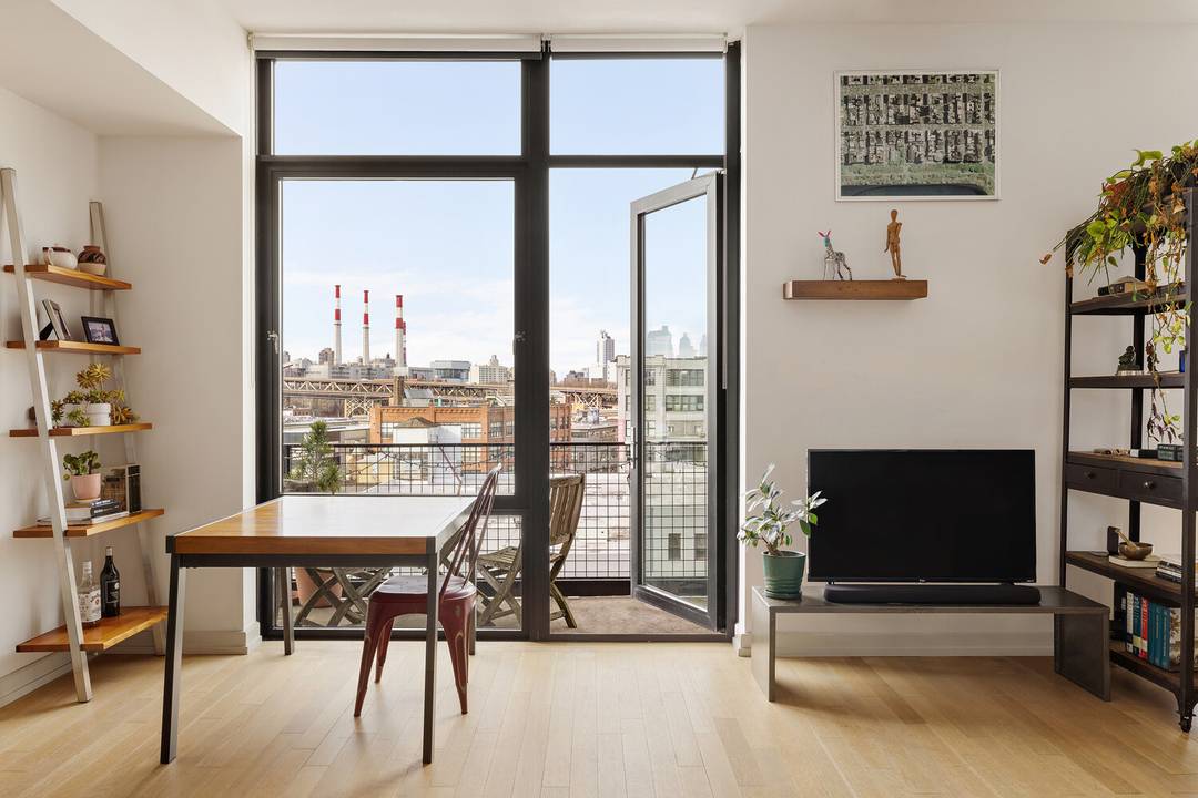 Rarely available penthouse condominium with private balcony and expansive city views Perched atop The Industry as Penthouse A, this sun drenched studio easily convertible to a junior one bedroom makes ...