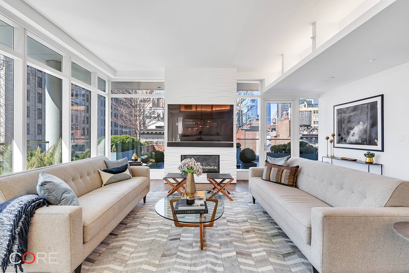 Live atop NoMad in this full floor penthouse encompassing 2, 706 square feet of interior space and an 887 square foot setback terrace with sweeping views.