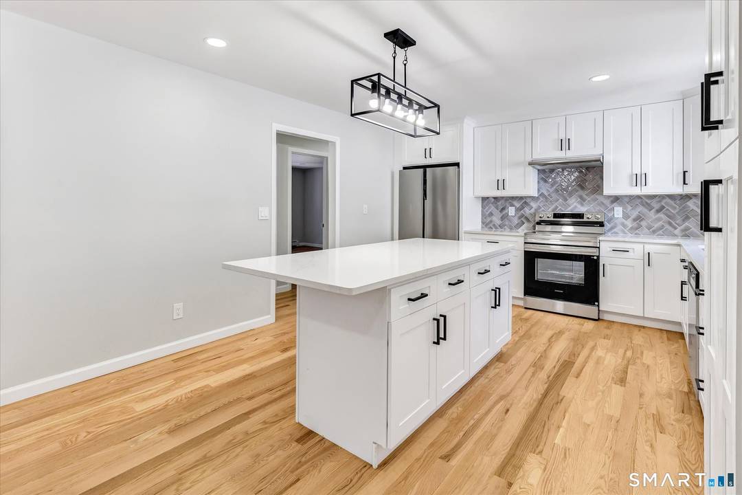 This stunning remodeled brick Raised Ranch with a 2 car garage and 3 spacious bedrooms, including a primary suite with a brand new en suite bath is convenient to everything ...
