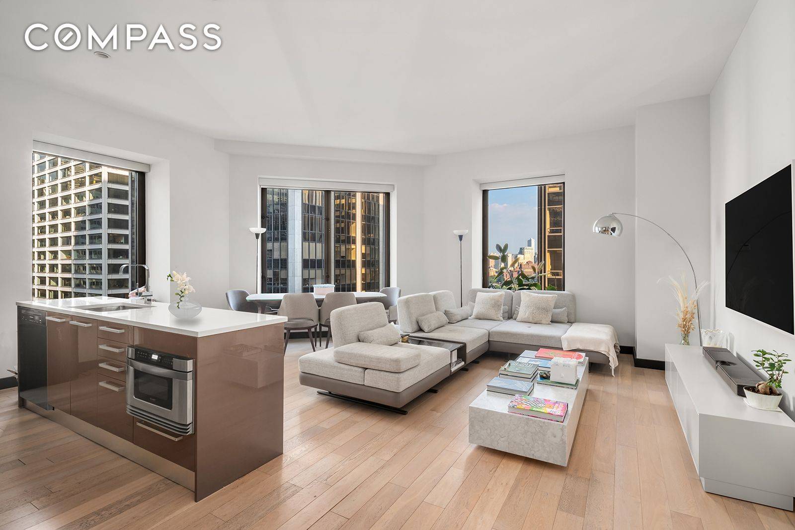 Introducing a corner unit with stunning river views at 75 Wall Street 22O !