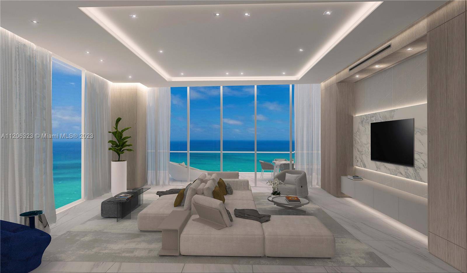 Vacant BRAND NEW TURNBERRY OCEAN CLUB Home to the 1 Decorator Ready beachfront corner unit with amazing views, 1 of a kind 5 bed amp ; 5 1 2 baths ...