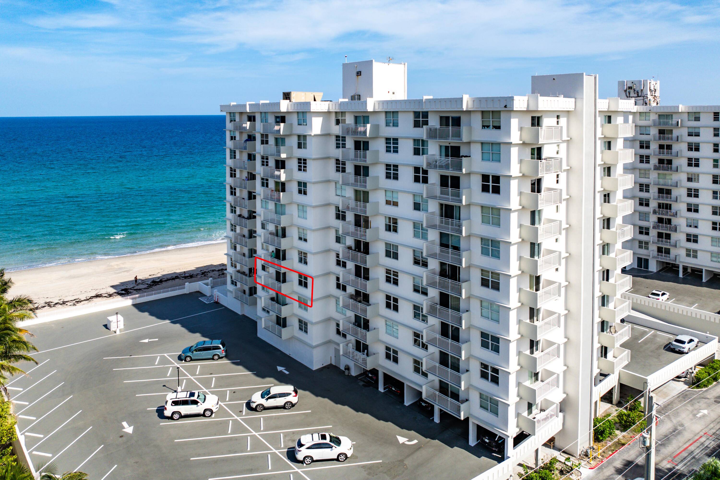 Step into coastal living at 45 Ocean with this 2 bed, 2 bath, 1, 100 sq ft residence offering unobstructed ocean views from every room.