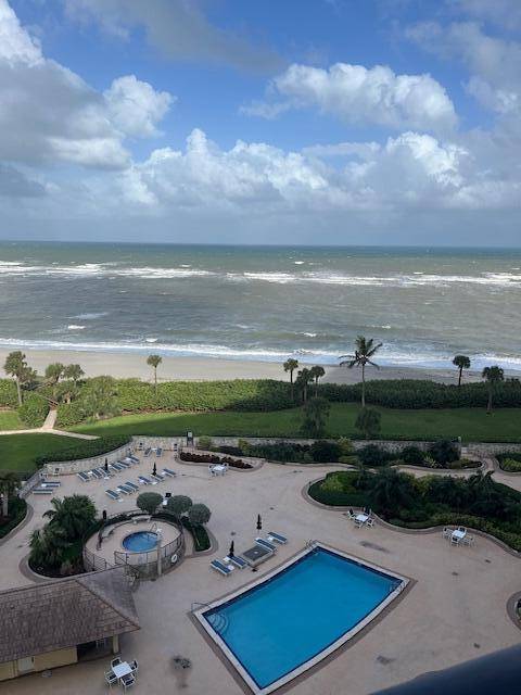 Waterfront 2 2 condo is direct east exposure right on the beach.