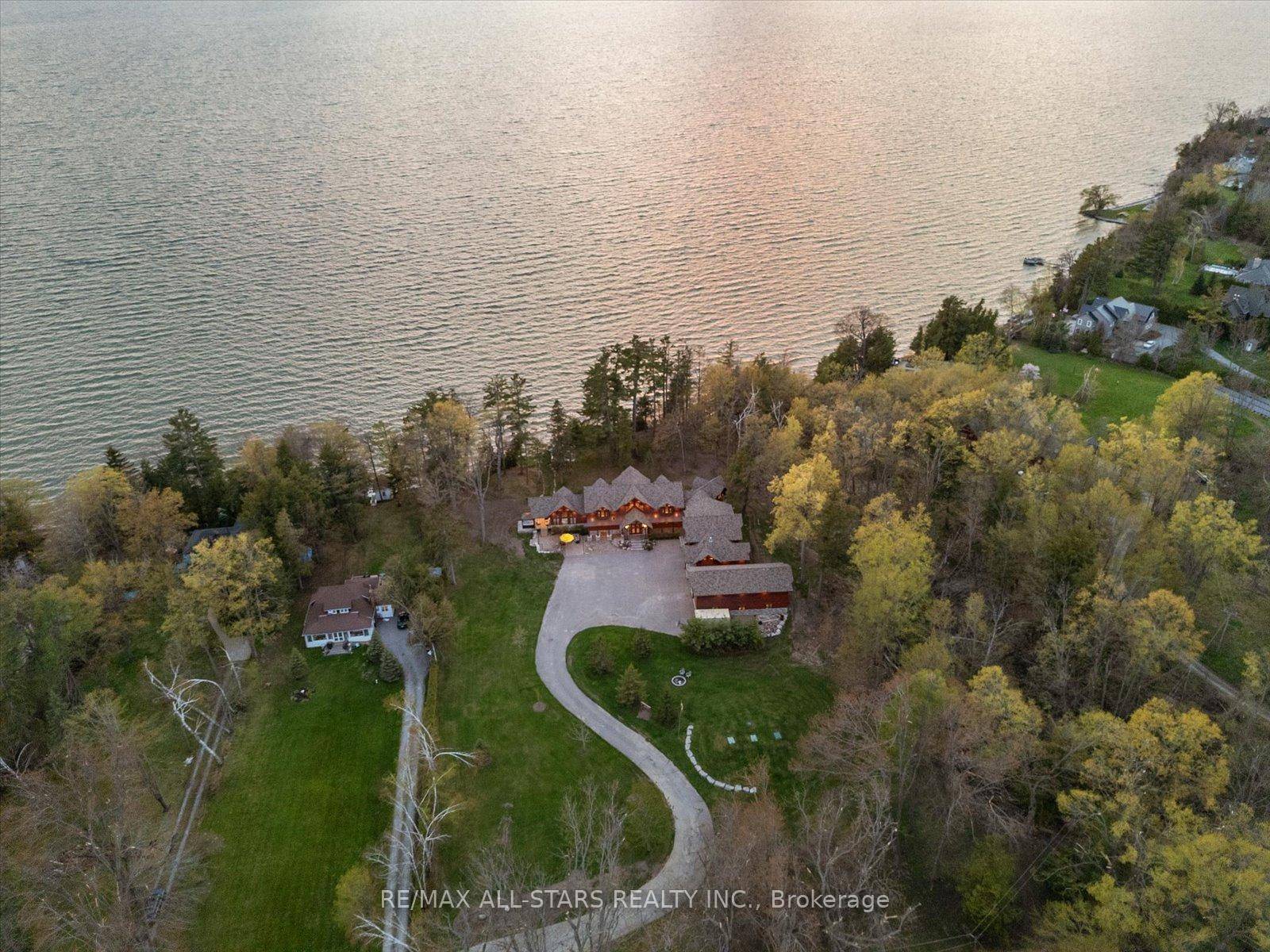 Award Winning Confederation Luxury Log Home Masterpiece Living Magazine's 2022 Log Home Of The Year Custom Built In 2020 With 300Ft Of Direct Sandy Bottom Exclusive Waterfront Situated On A ...
