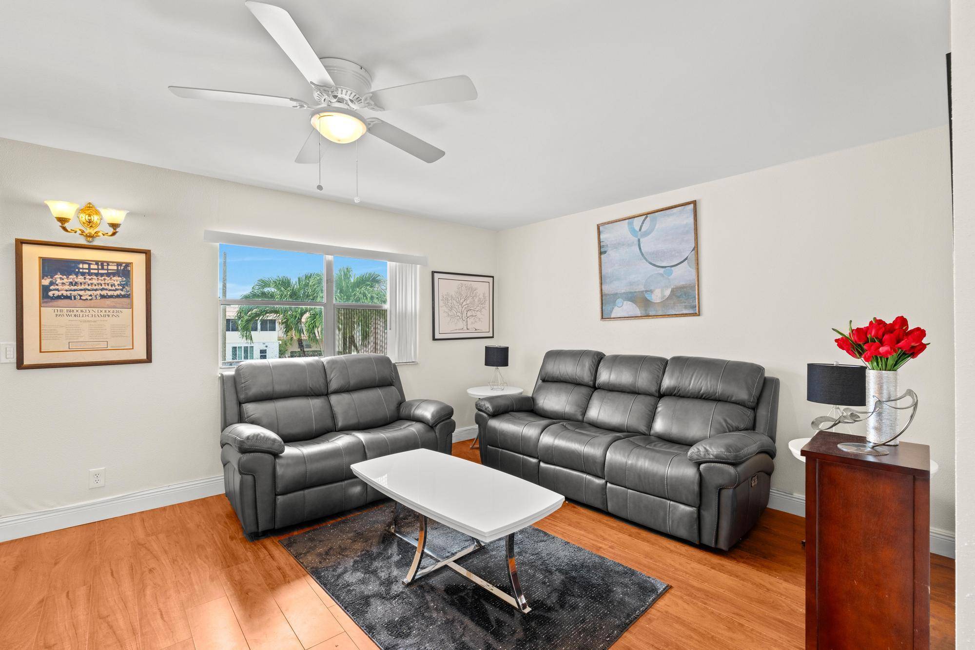 Experience the best of Delray Beach living in this beautifully furnished 1 bedroom, 1.