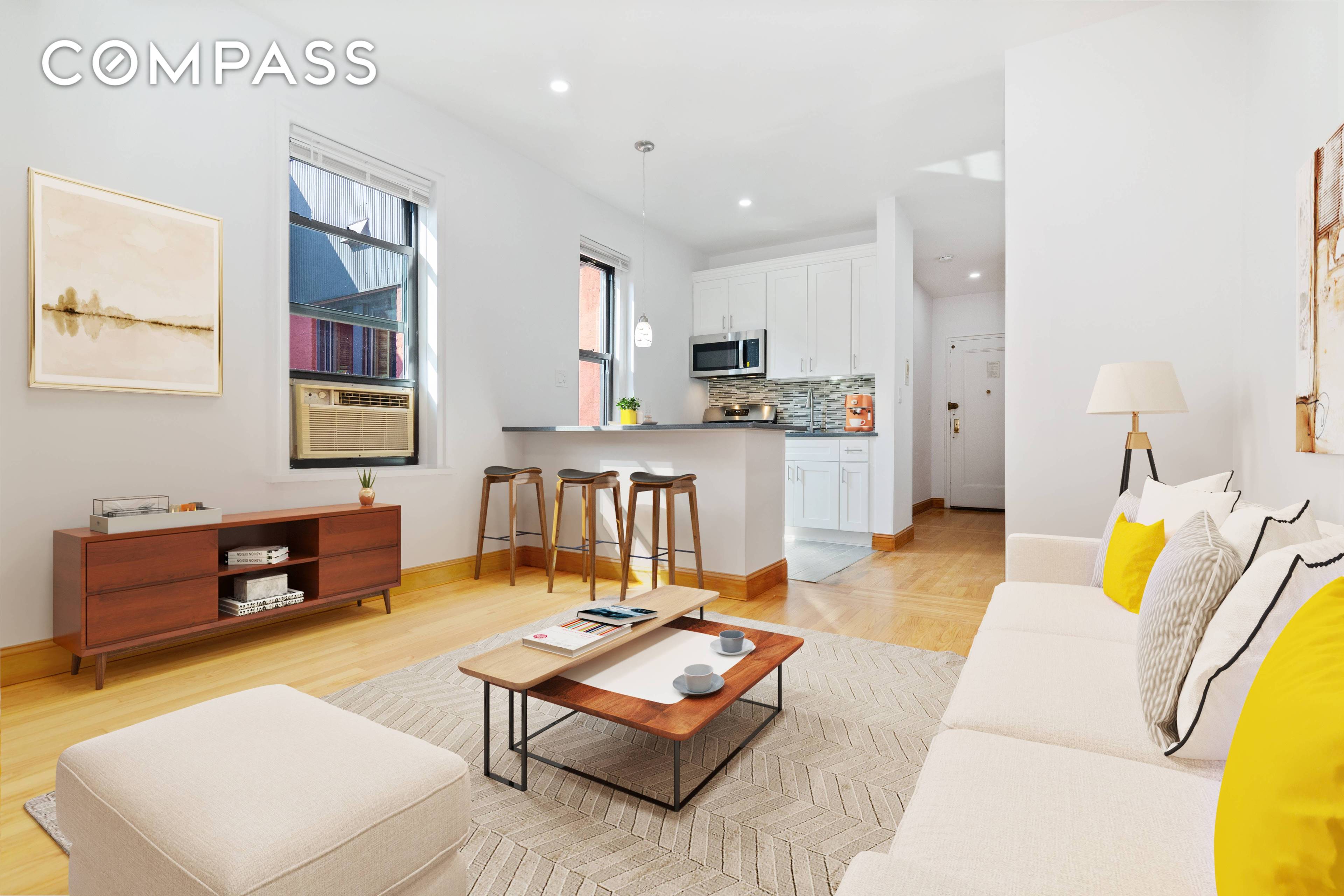 PRICE IMPROVEMENT ! Beautifully renovated convertible one bedroom penthouse is available at the Art Deco, 29 Colony Coop, in Astoria !