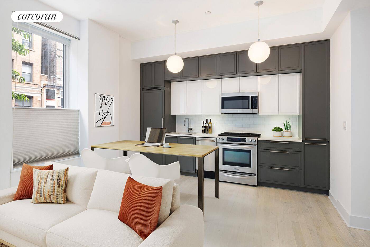 This one of a kind residence is a uniquely designed duplex.