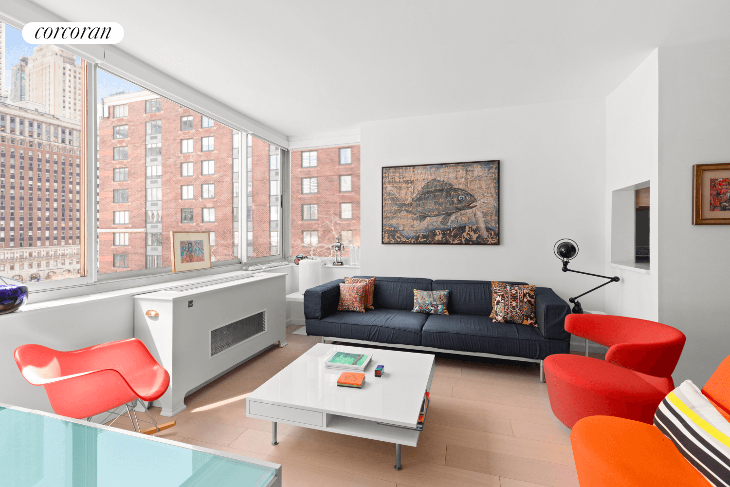 Enjoy sunlight and sophisticated design in this newly renovated two bedroom in the heart of Battery Park City.
