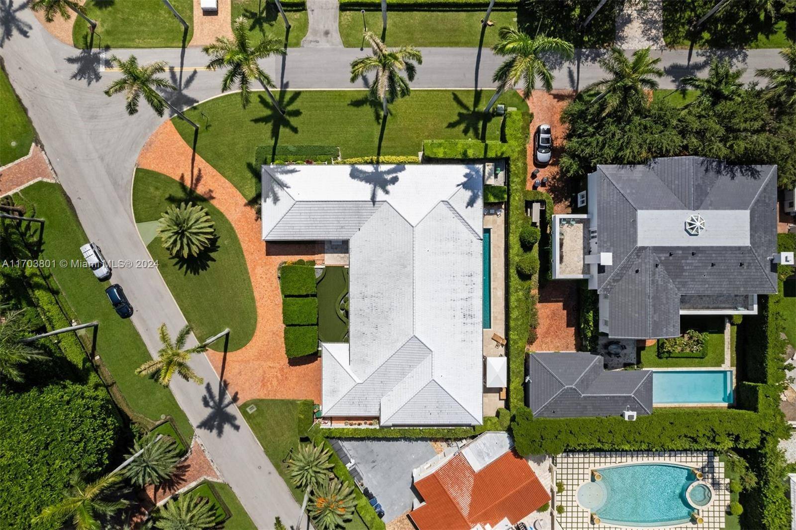 Highly Desired Gated La Gorce Island, located in Miami Beach, Known for its Security and Manicured Landscaping.