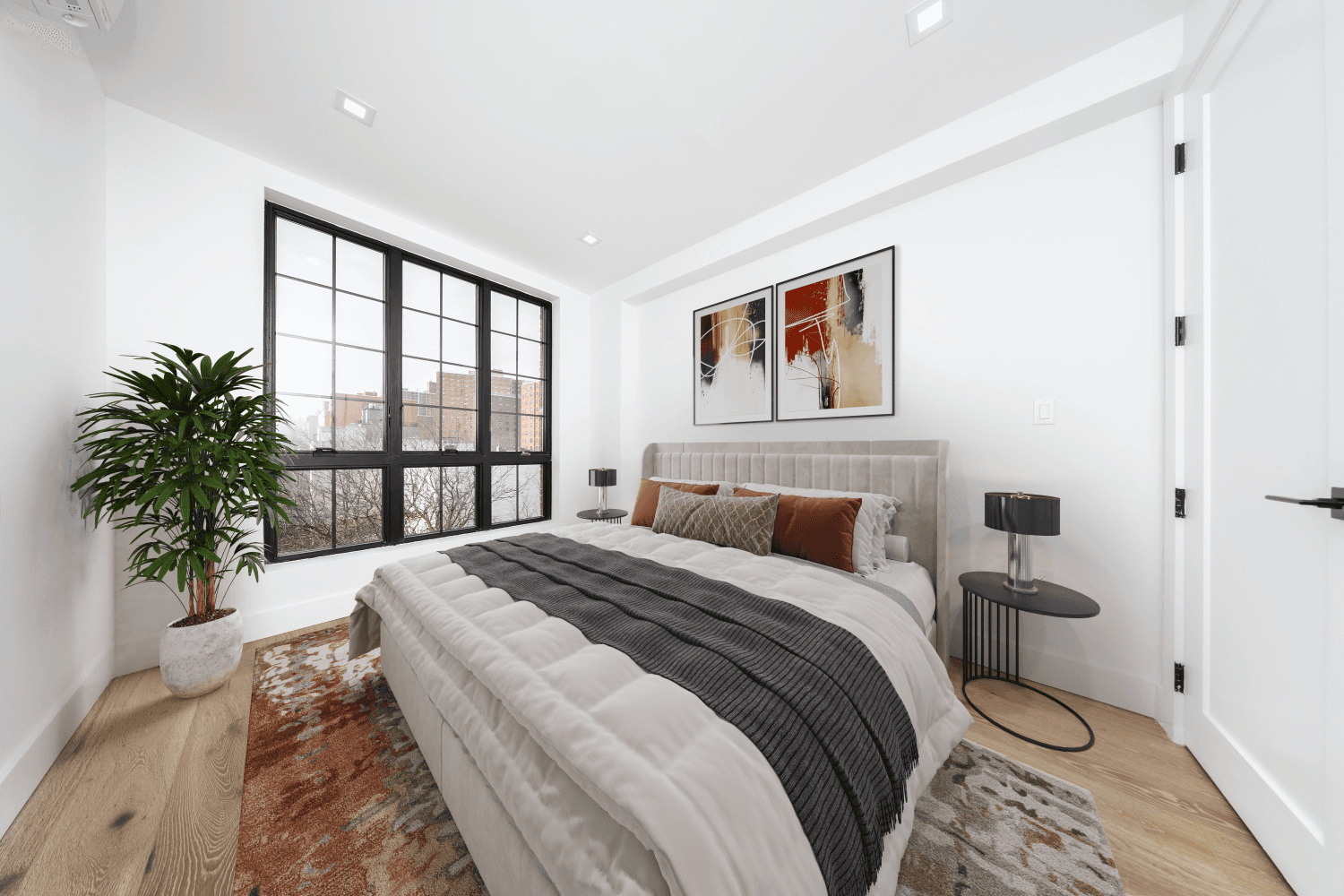 Relax in luxury in this home featuring a spacious sun soaked living room, two queen sized bedrooms, two full bathrooms, closets galore, and washer dryer located in Clinton Hill.