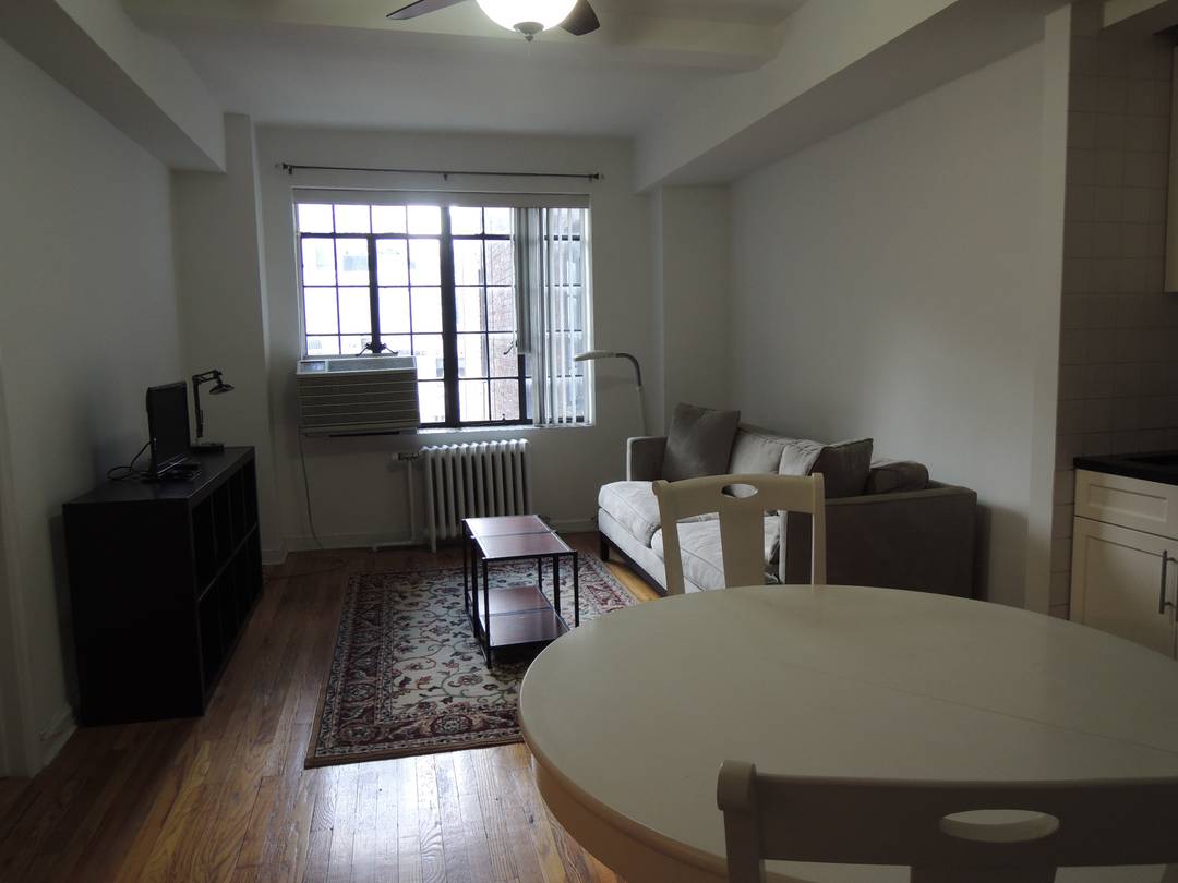 Beautifully renovated one bedroom on the 16th floor at New York City landmarked 45 Tudor City Place.