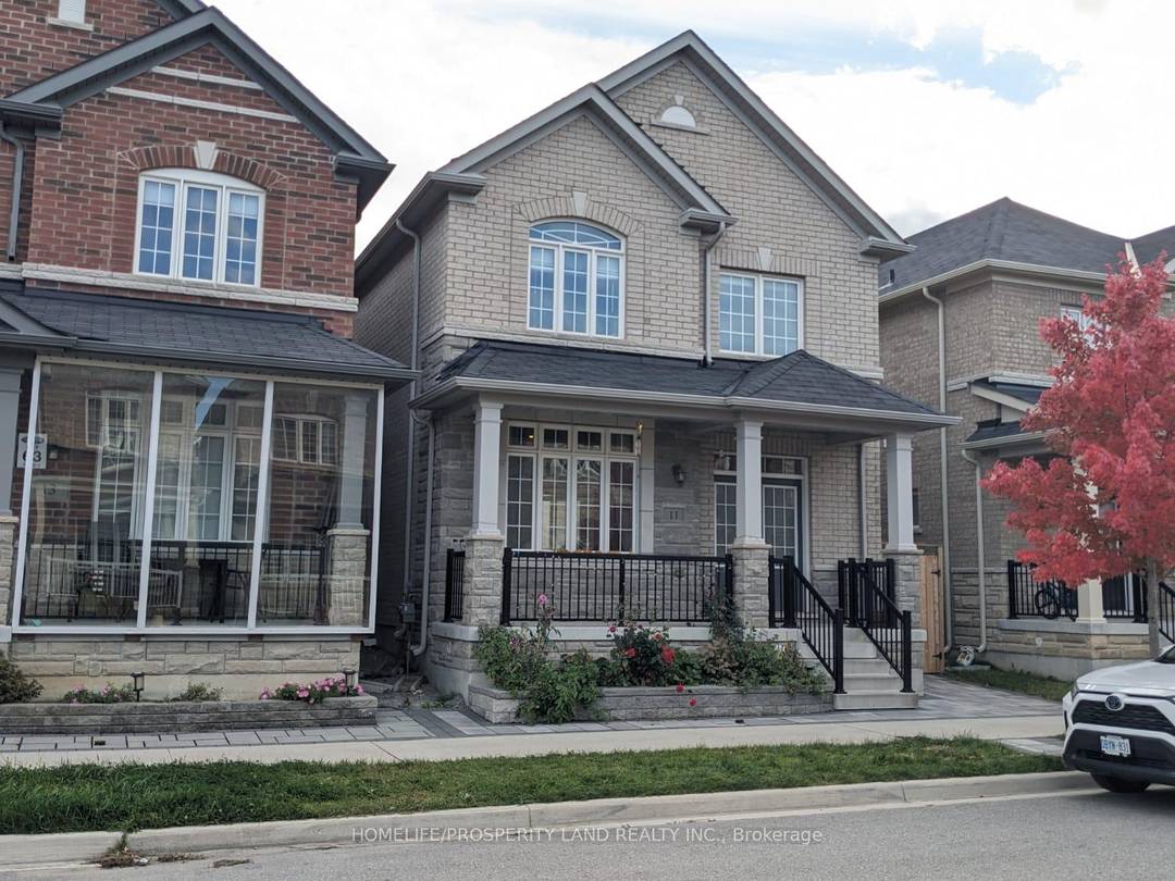 Gorgeous Sun Filled 4 Bedroom Detached Home with Luxurious Stone Front, Appr 2500Sqft, Upgraded Ceramic Flooring At Foyer, Hardwood Floor, Smooth Ceiling, Upgraded Light Fixtures amp ; Pot Lights Thru ...