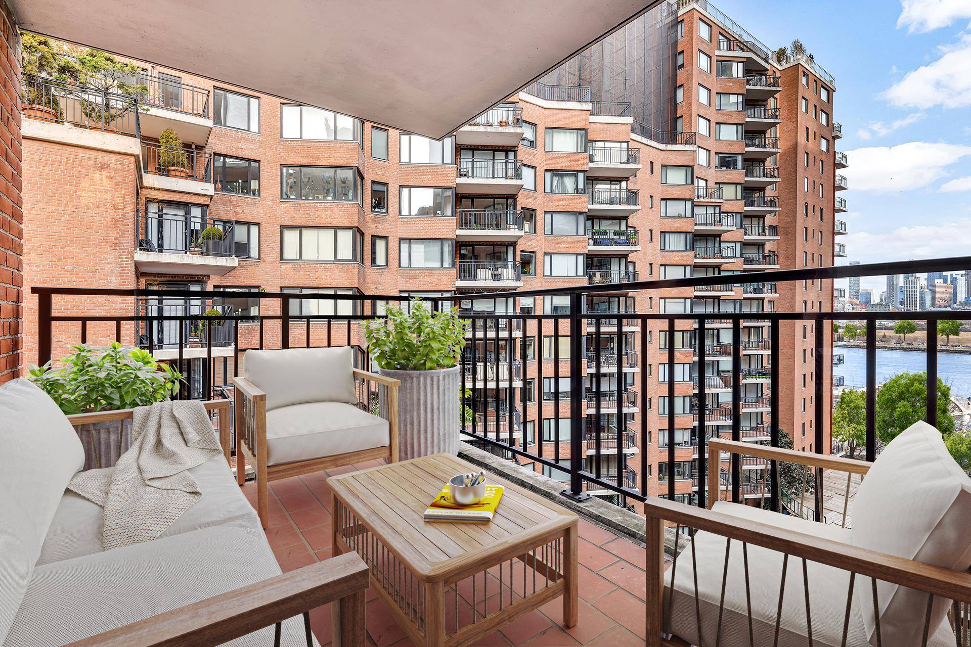 SUTTON PLACE BEAUTY ! Move right into Residence 9J South, a beautiful 2bd 2ba home with TERRACE AND RIVER VIEWS !
