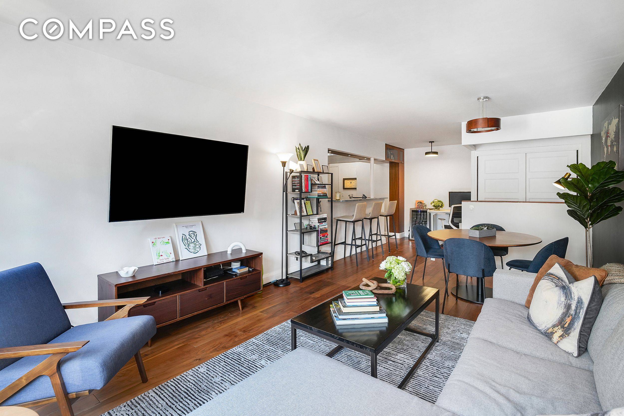 This beautifully renovated, sunny, one bedroom home has an oversized private terrace, an open renovated kitchen and a pristine bathroom.