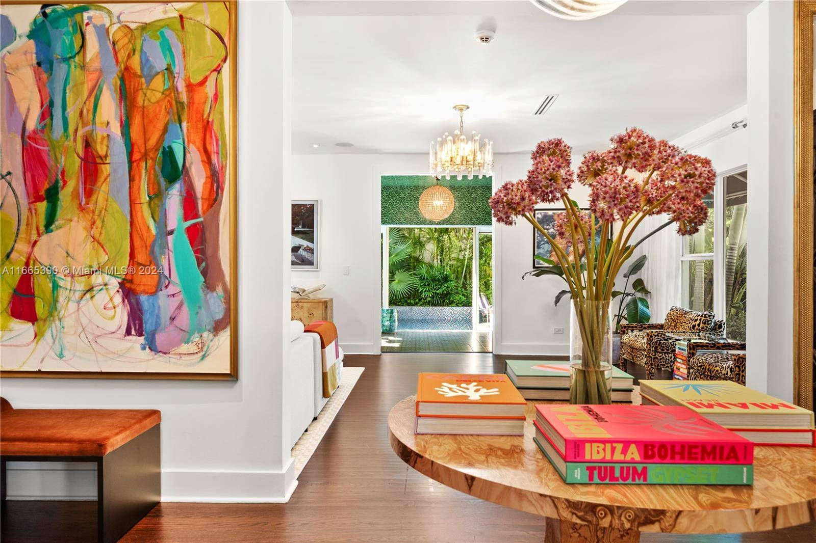 Ultra chic colonial home w Palm Beach tropical flair.