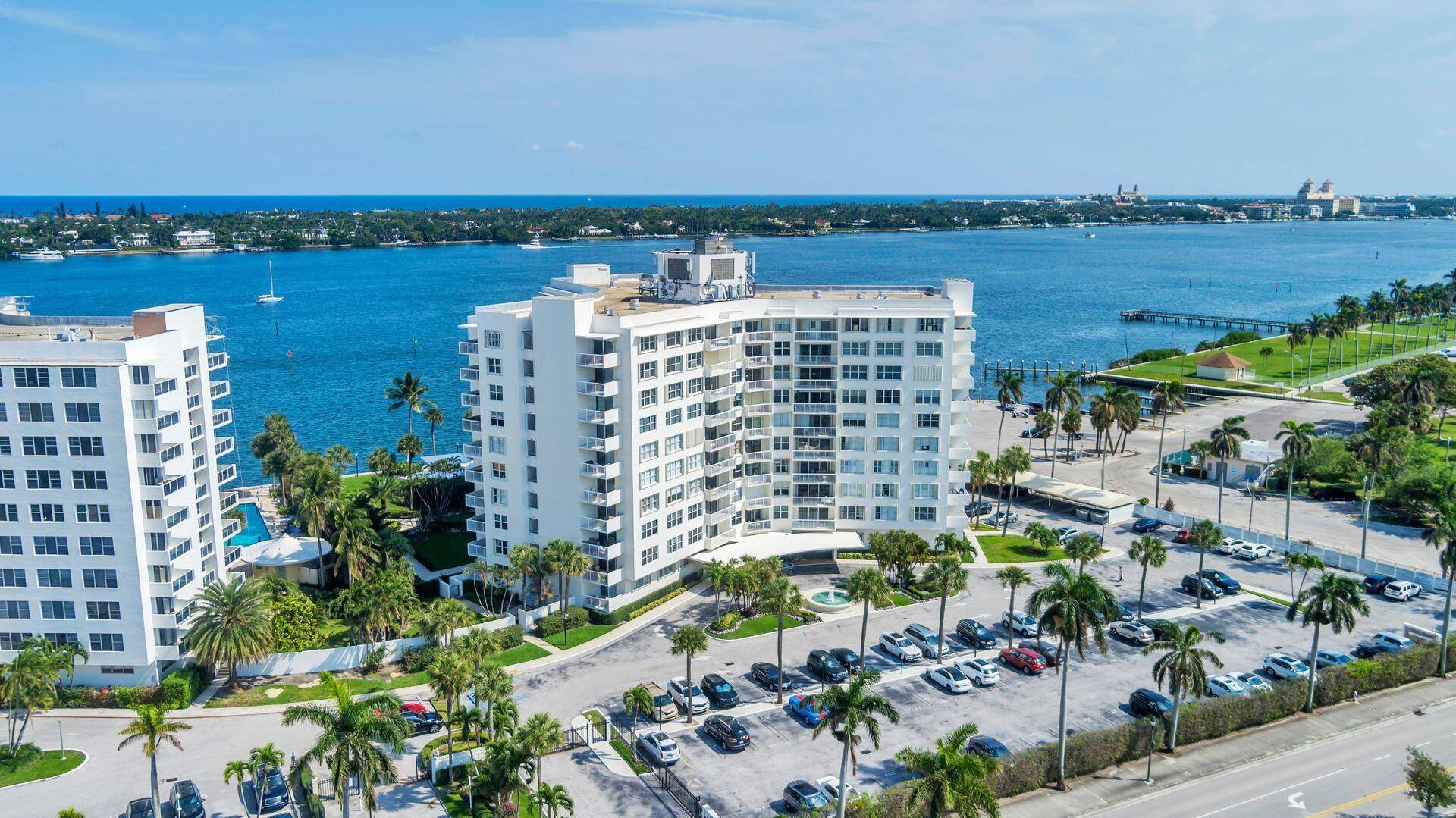 Furnished studio penthouse in full service Intracoastal Building.