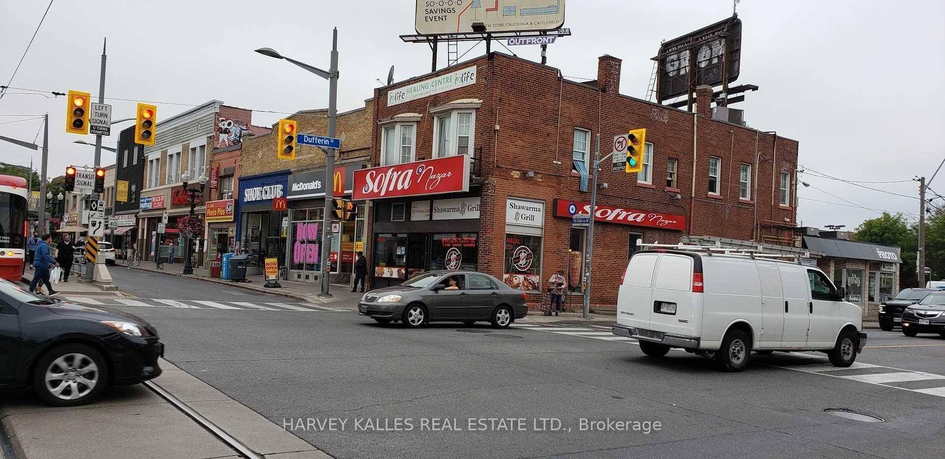 N. W. corner Dufferin and St Clair.