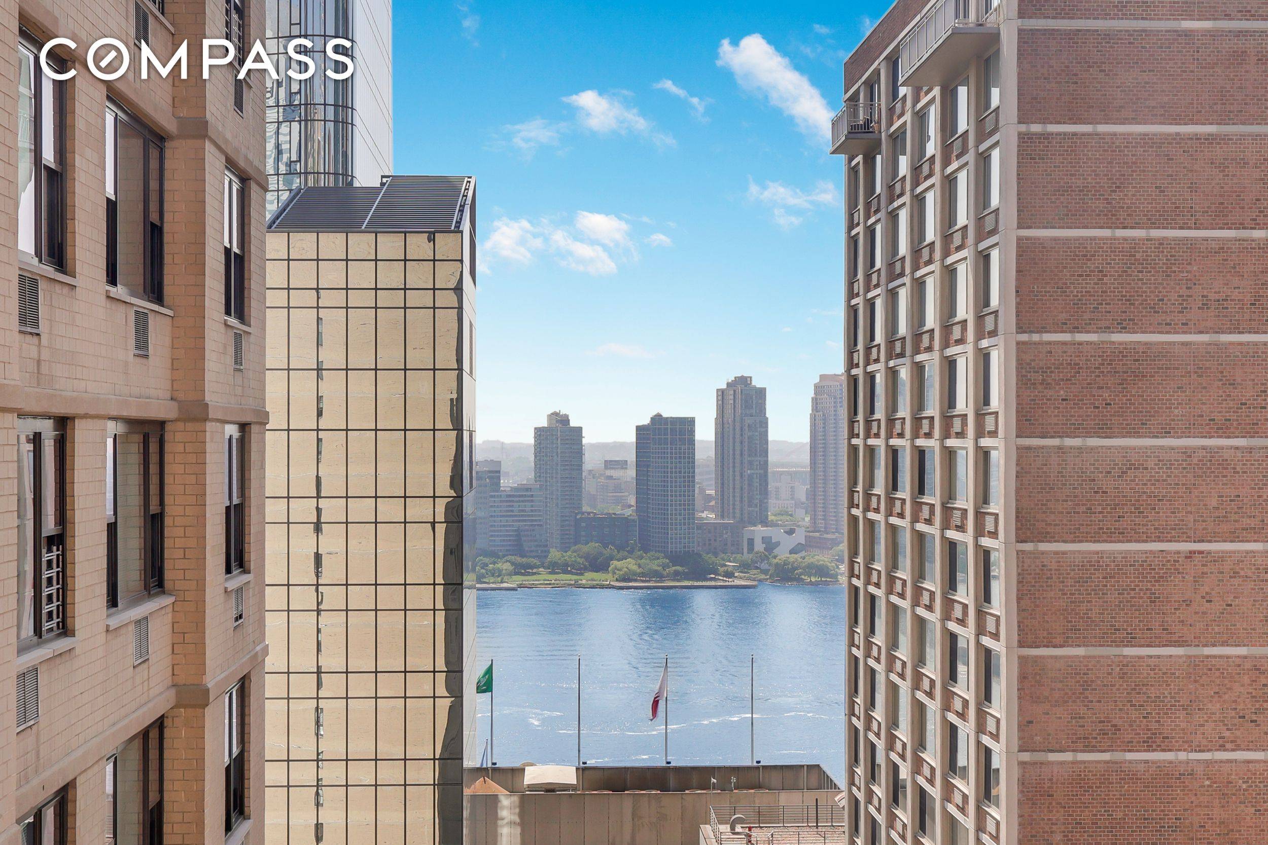 SOHO Living in Midtown. This fully renovated 2 bedroom 1 bath with river views from the living room and windowed kitchen.