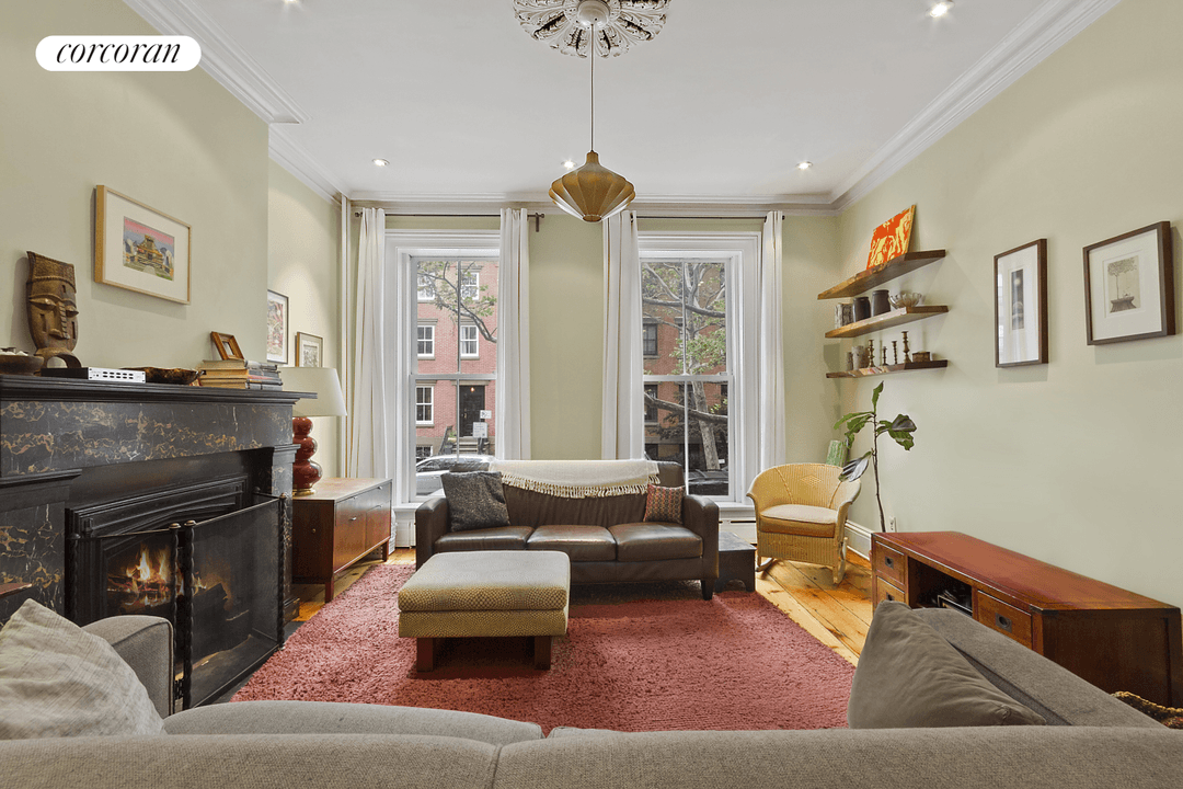 Welcome to 124 Kane Street, a timeless 1840s federal style brick and brownstone townhouse offering 3, 400 square feet of thoughtfully restored elegance in landmarked Cobble Hill.