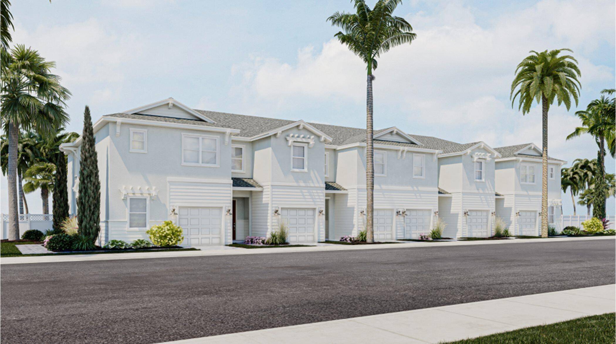 This two story townhome showcases a contemporary open design among the first floor kitchen, dining room and living room to promote seamless transitions between spaces.