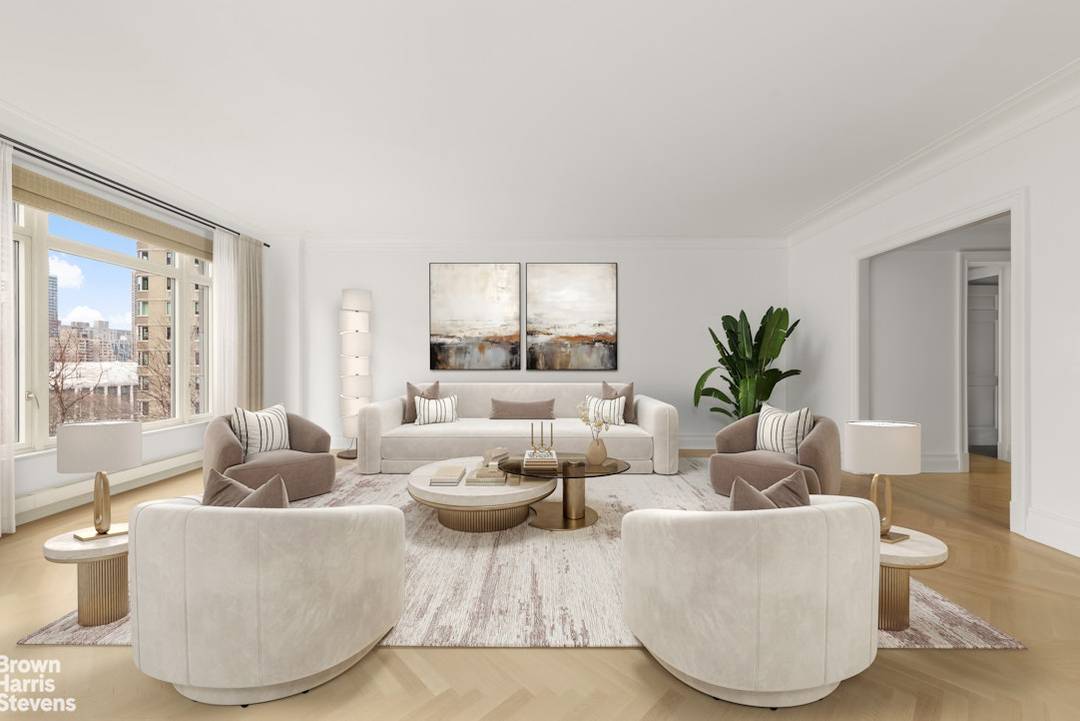 Sophisticated Two Bedroom Tower Residence at Fifteen Central Park West.