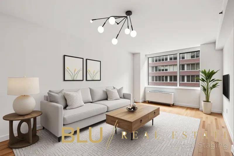 Welcome to Residence 9B at 120 Riverside Boulevard an impeccably maintained and generously proportioned one bedroom, one bathroom unit offering tranquil river views and exceptional light through its northwestern exposure.