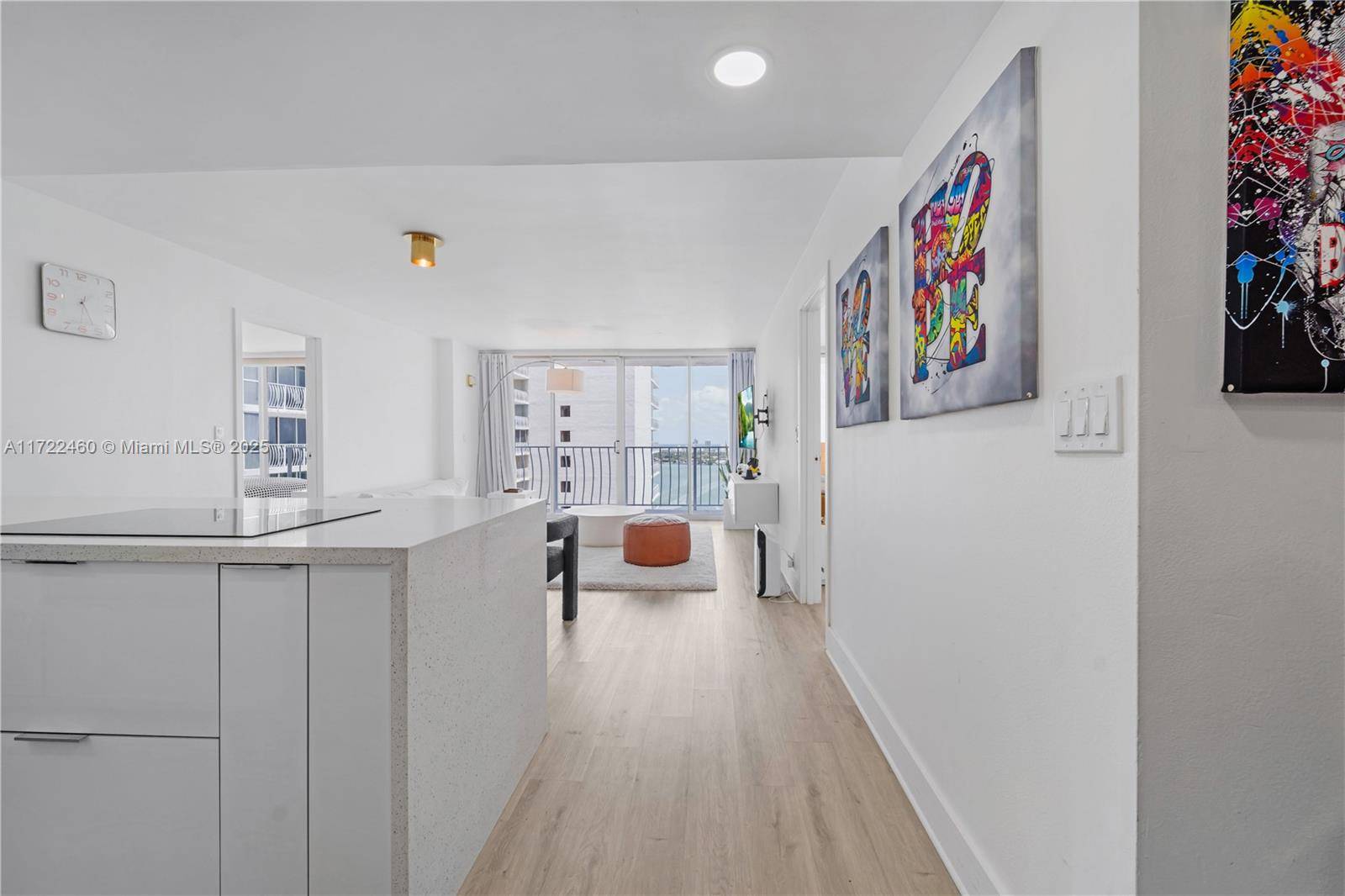 Explore the epitome of waterfront elegance in North Bay Village with this beautifully renovated two bedroom, two bathroom unit.