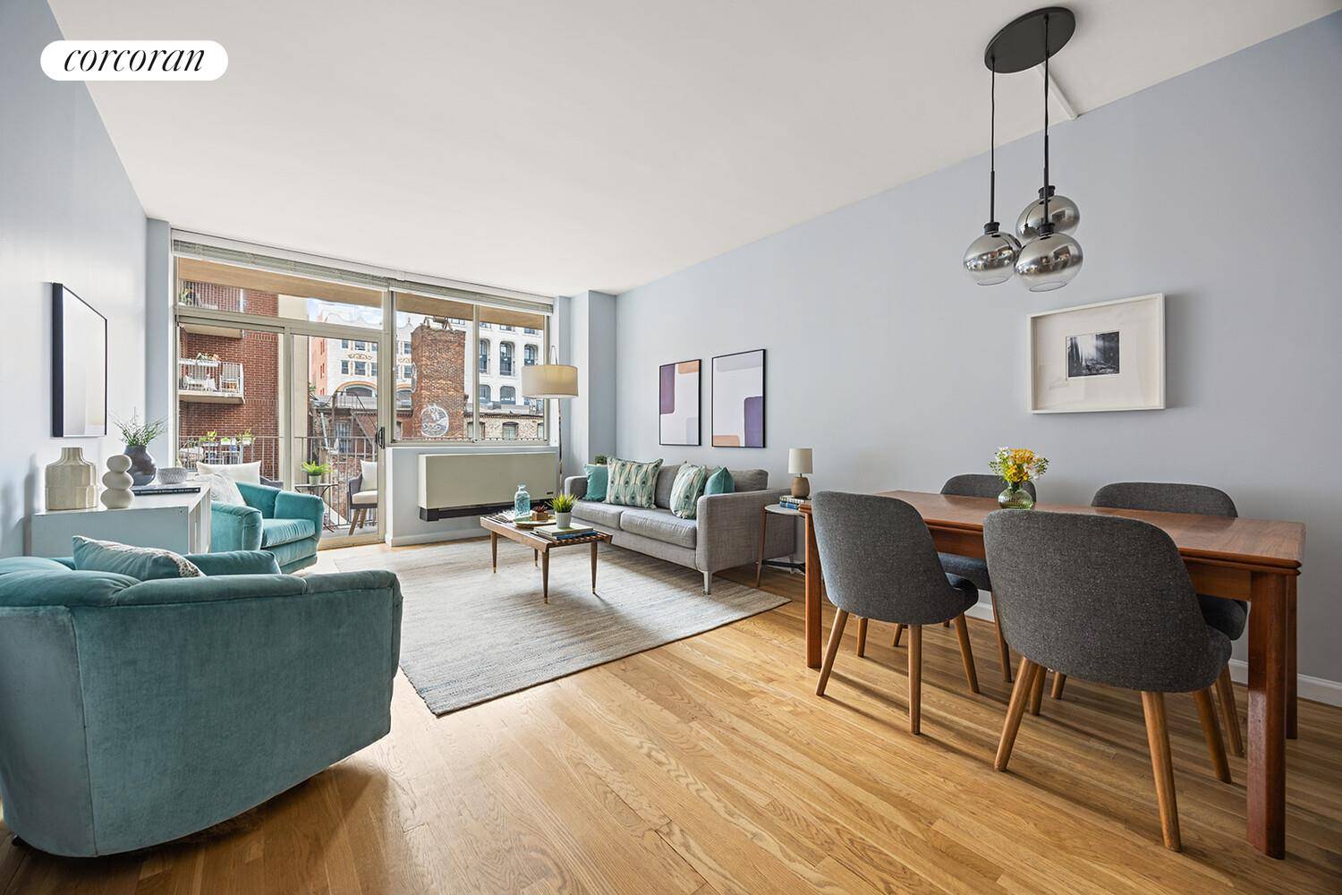 Tucked at the intersection of Boerum Hill, Park Slope, and Fort Greene, this elegant two bedroom, two bathroom condominium offers the best of Brooklyn living.