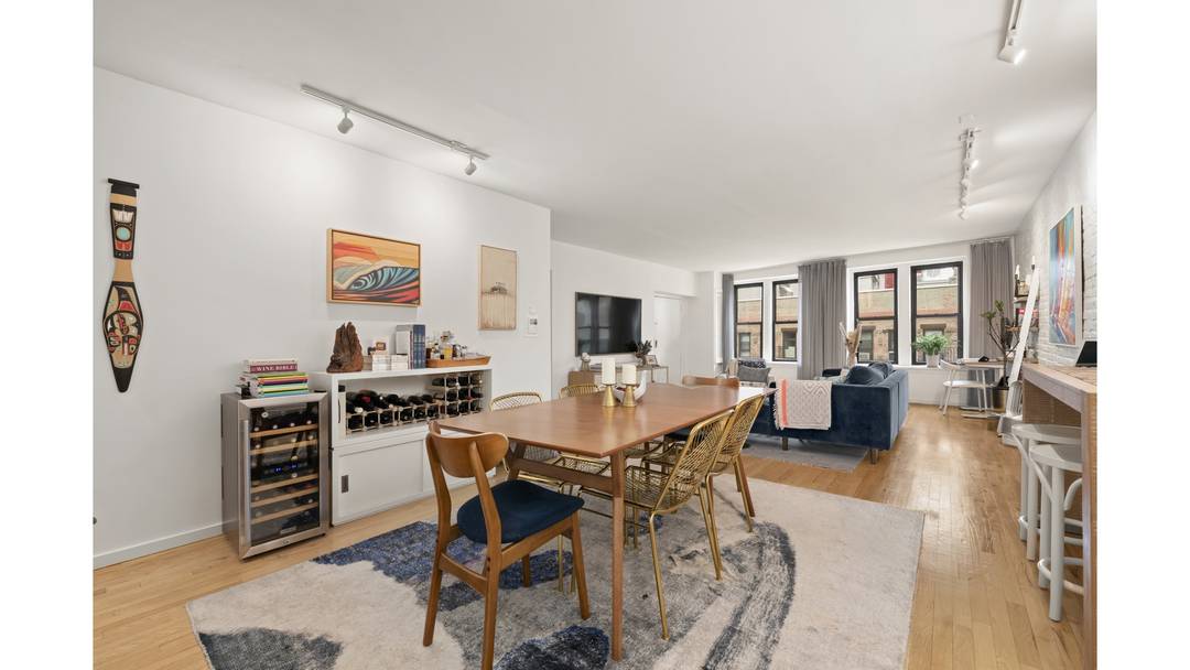 Spanning approximately 1, 200 square feet, this full floor loft offers direct keyed ELEVATOR entry and exceptional natural light from three exposures across 11 oversized windows, including windows in both ...