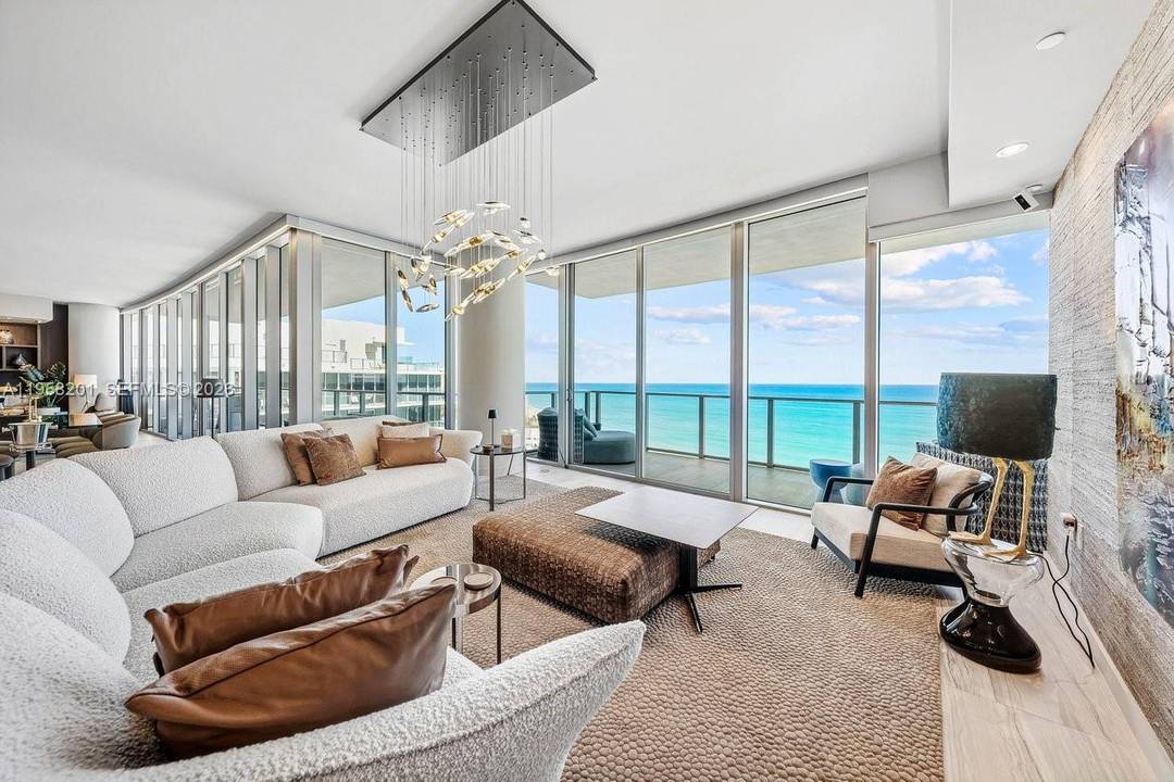 One of a kind flow through residence spanning 4, 498 SF plus nearly 1, 000 SF of terraces at Auberge Beach Residences.