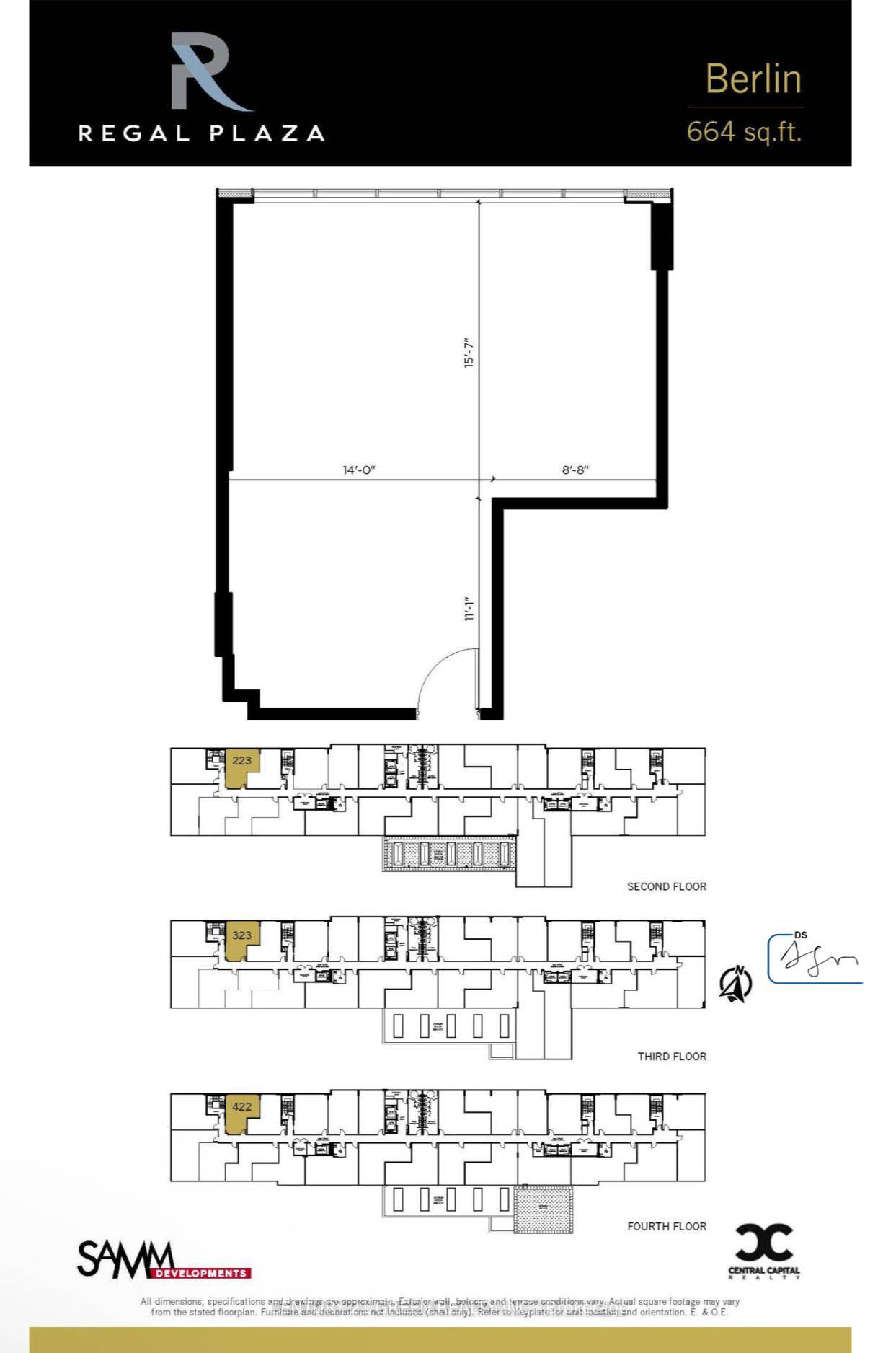 Unit 323, Regal Plaza, 600 Dixon Rd Welcome to Unit 323 a brand new, professionally finished 664 sq.