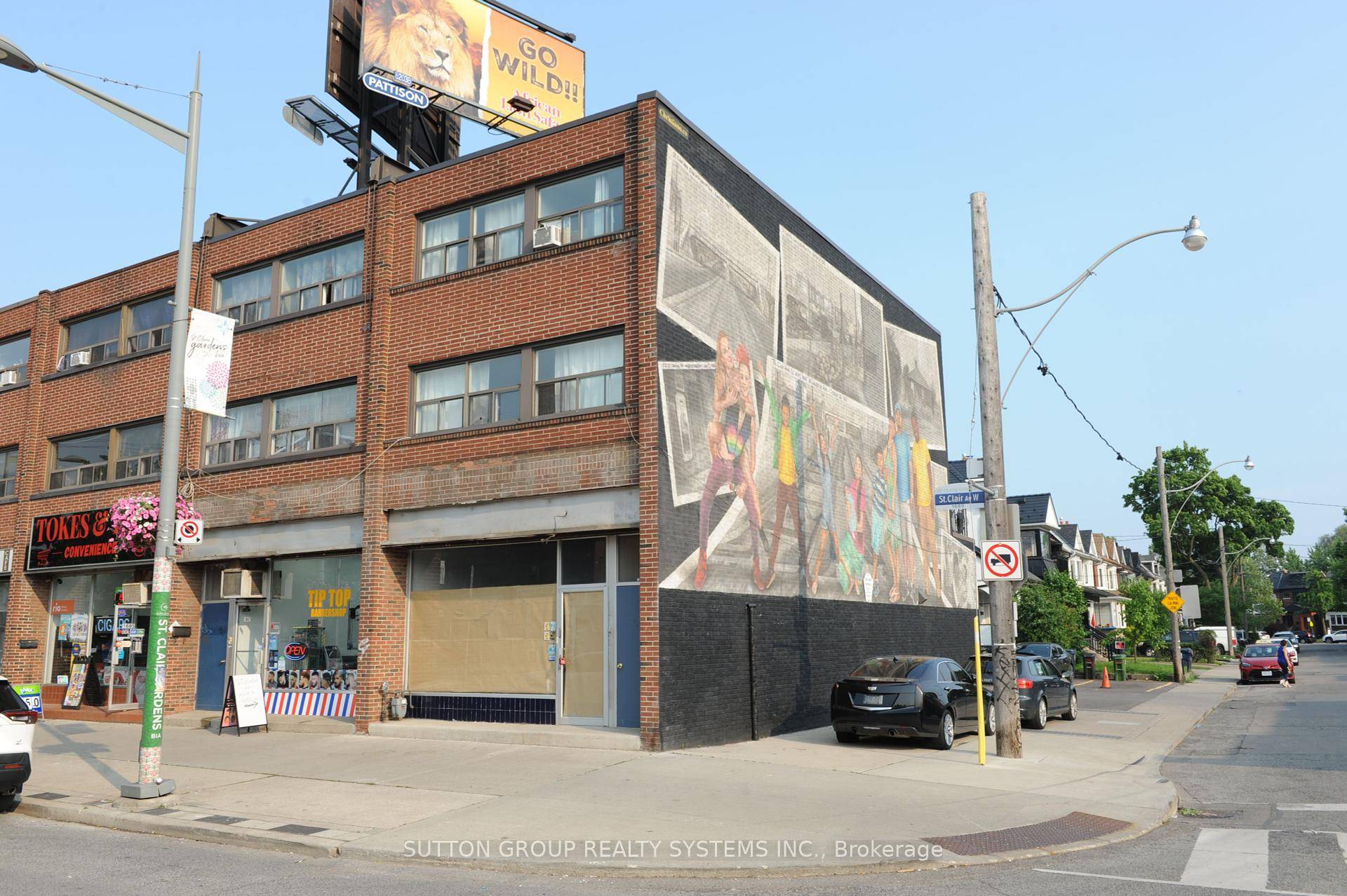 Great Leasing Opportunity To Lease This Corner Lot on St Clair Ave West, Rarely Offered Location with Excellent Visibility.