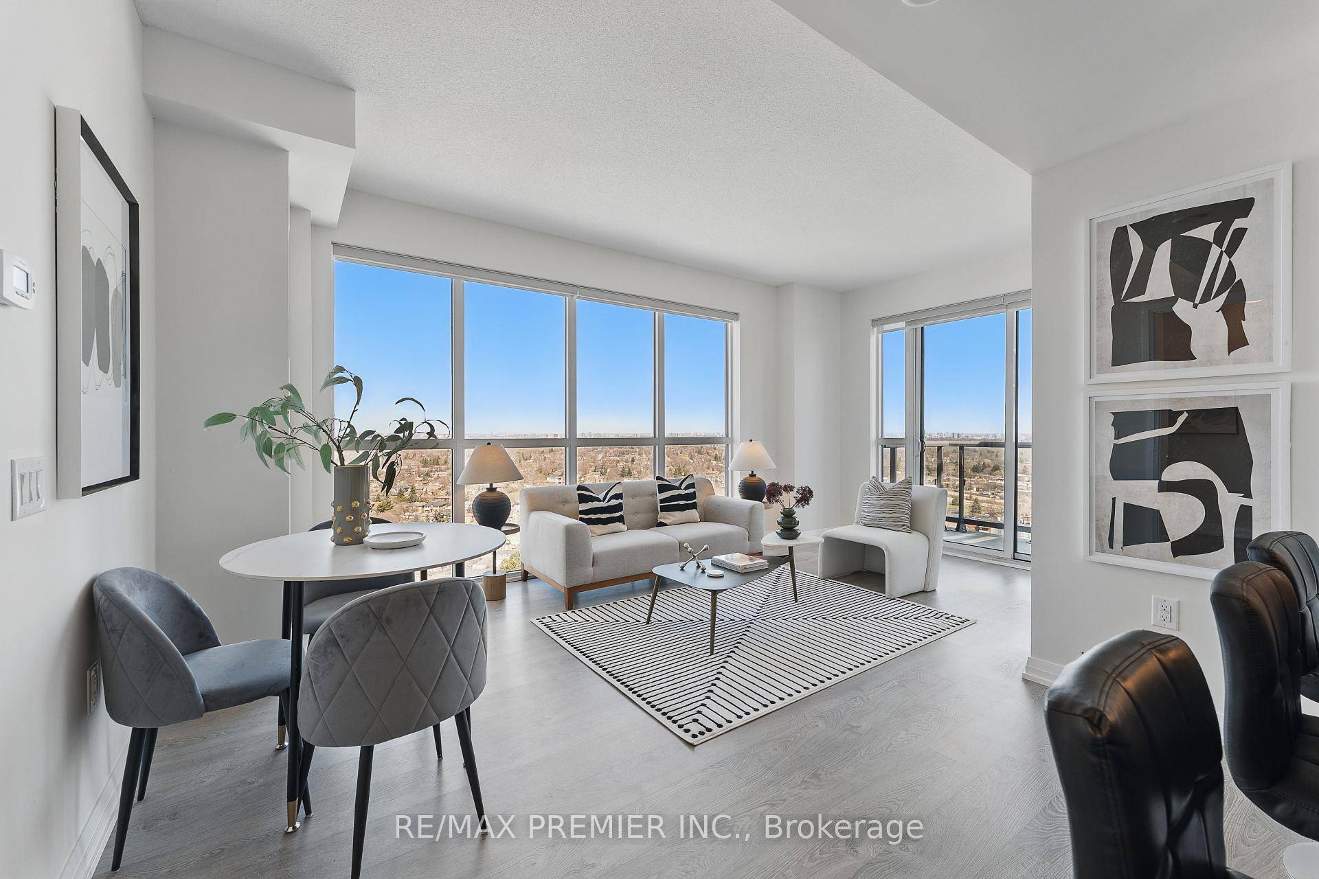 Welcome to Suite 2409 perched just beneath the penthouse, this exceptional residence captures the essence of elevated living with breathtaking panoramic views of the city, lake, and skyline ; views ...