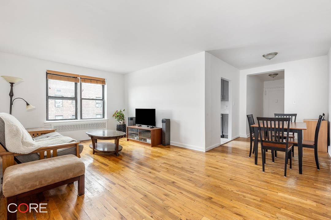 One of the most unique apartments to come to market in Jackson Heights.