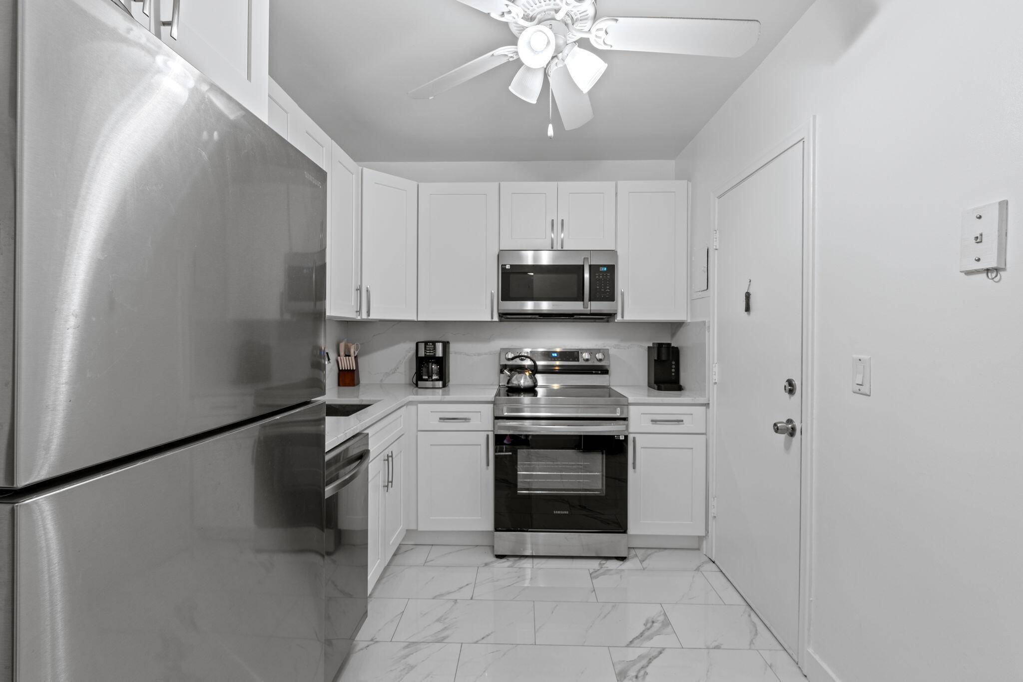 Welcome to beautifully remodeled full 2bed 2bath 2nd floor corner unit offering an exceptional privacy with the largest floor plan.