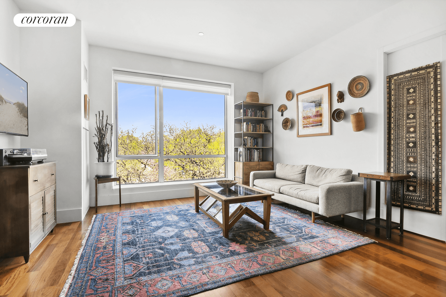 Bask in the breathtaking Manhattan skyline and lush McCarren Park vistas from this sun drenched gem in Williamsburg.