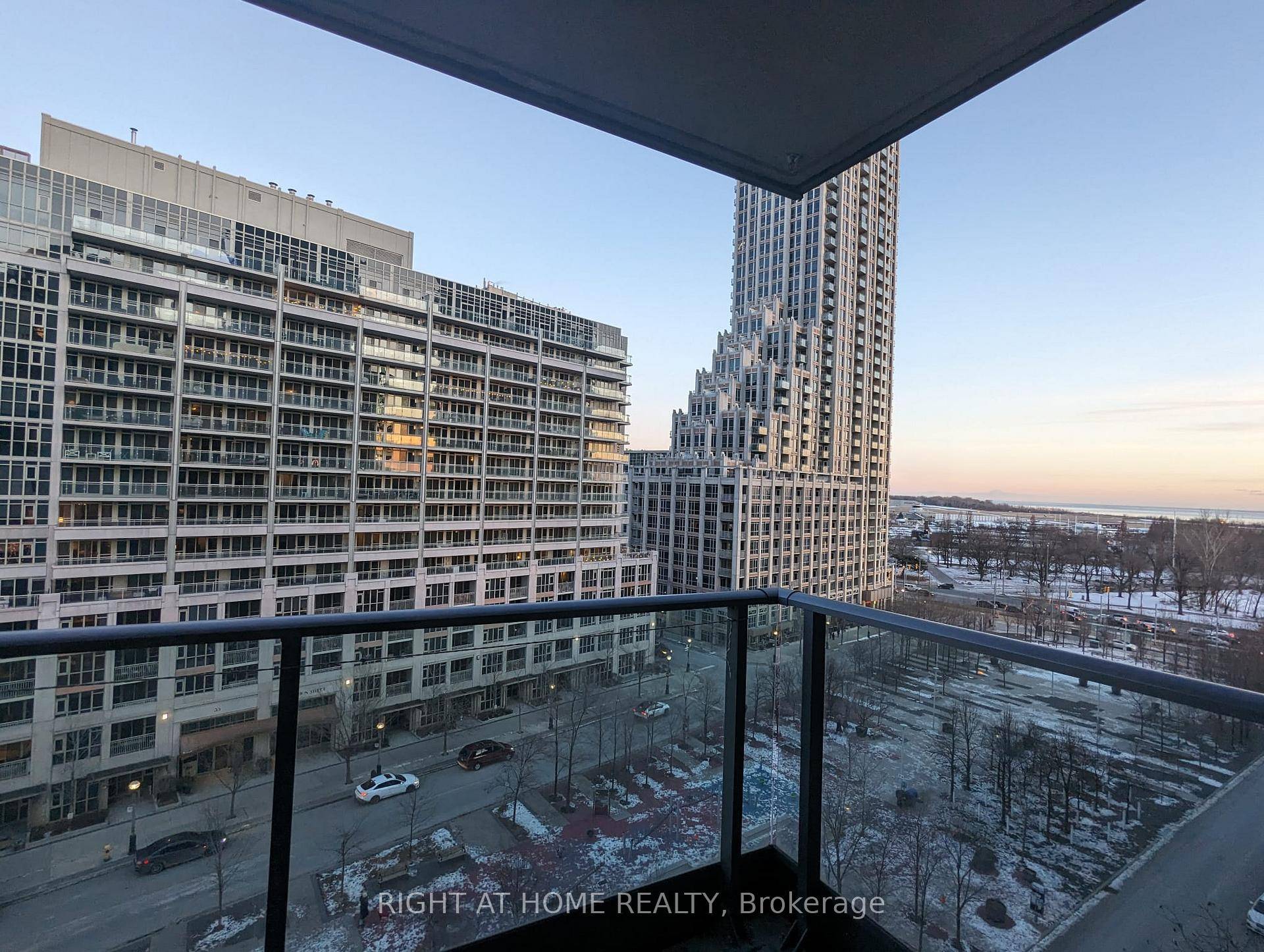 Bright and well designed 1 den suite with parking and locker at Neptune 2, offering east facing views of the city, and views of the lake.