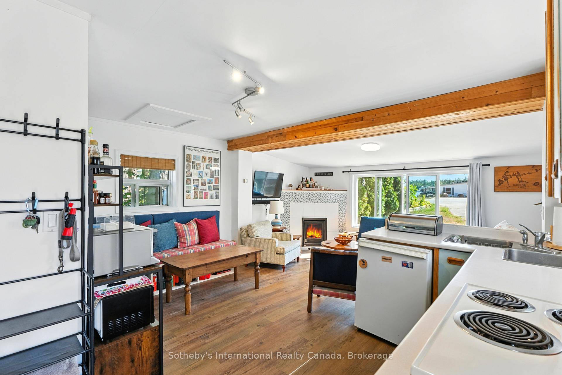 Discover a unique and affordable way to embrace Muskoka lakefront living a fully winterized 2 bedroom, 1 bathroom cottage with a bright, open living dining area and a private side ...