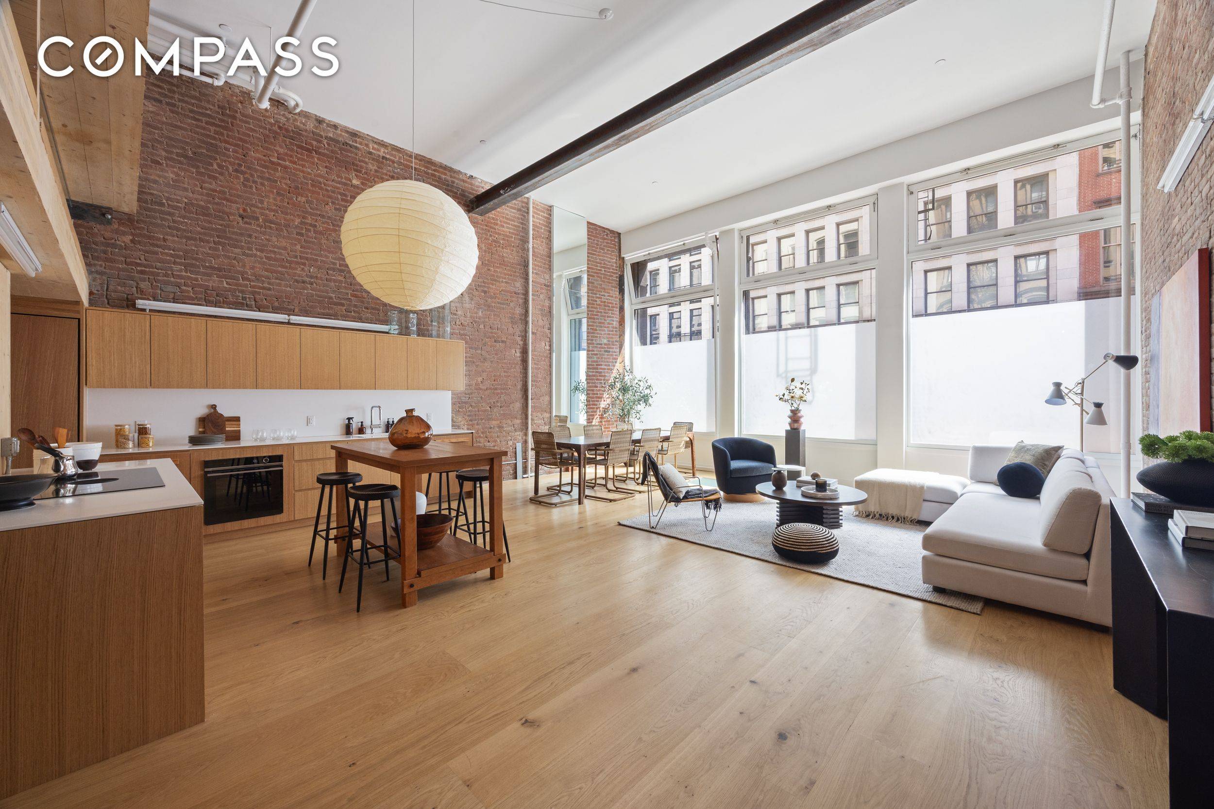 This fully renovated Tribeca triplex spans approximately 3, 000 square feet and has been completely reimagined with mass timber construction, thoughtfully integrating the original structure.