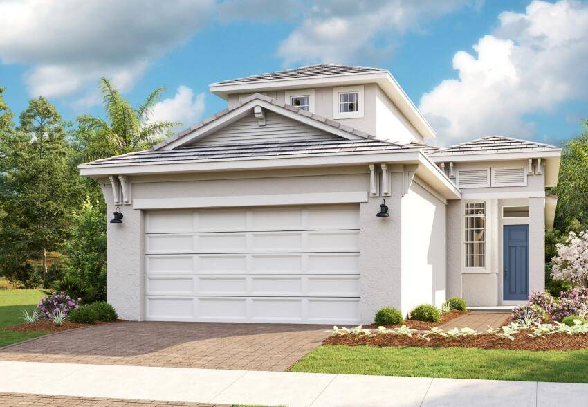 New Construction This Lake view Coastal Elevation Caroline floorplan offers 3 Bedrooms Flex Room Bonus Room, 3 Baths, and an open concept design.