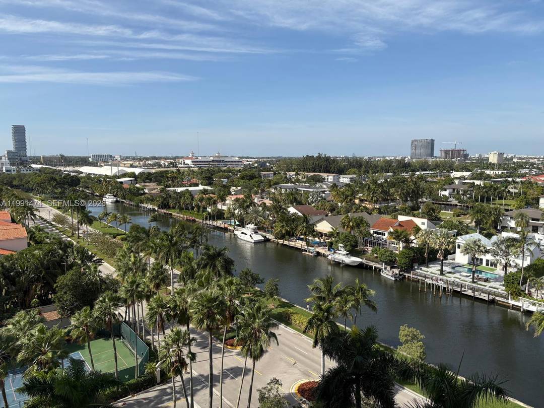 Enjoy spectacular panoramic views including waterways, canals, ocean, Hard Rock Guitar Hotel, Gulfstream Racetrack and gorgeous skyline from your private 10th floor oasis.