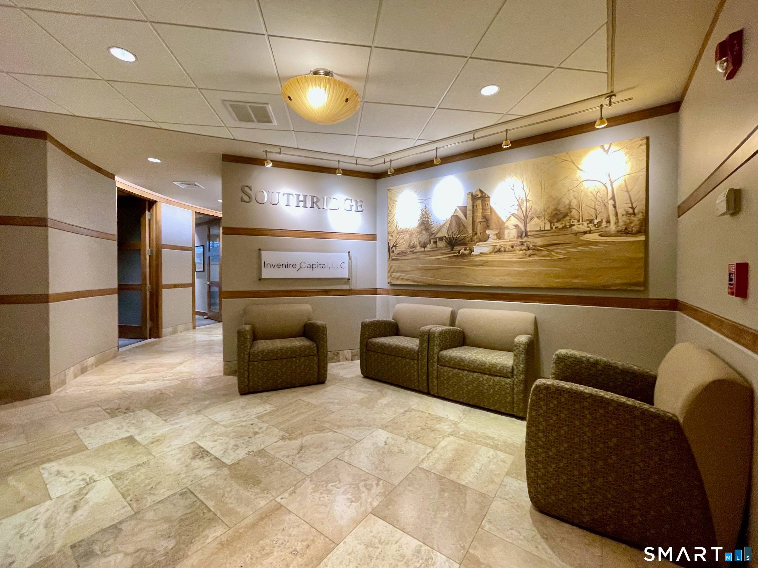 First floor executive office space of 2, 344 SF delivered either vacant, or with current lessee in place.