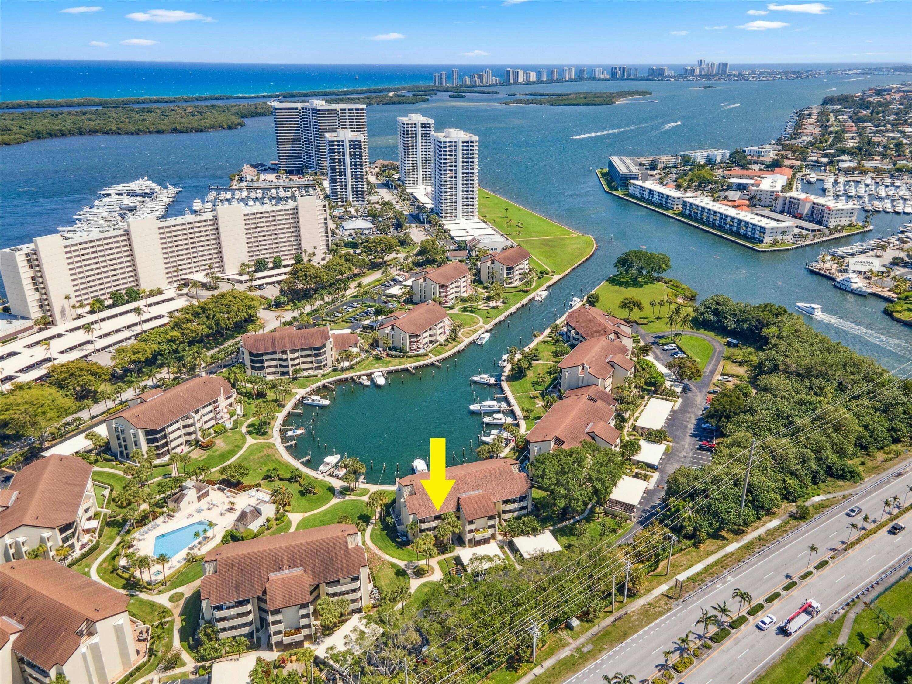 This spectacular waterfront condo is located within the coveted Harbor Village community at Old Port Cove in North Palm Beach.