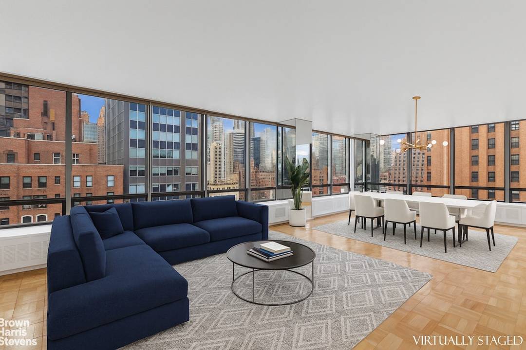 Welcome to 15E at the iconic 860 United Nations Plaza, a sprawling 3 bedroom 3 bathroom home with striking open city views, exceptional light, and endless potential.