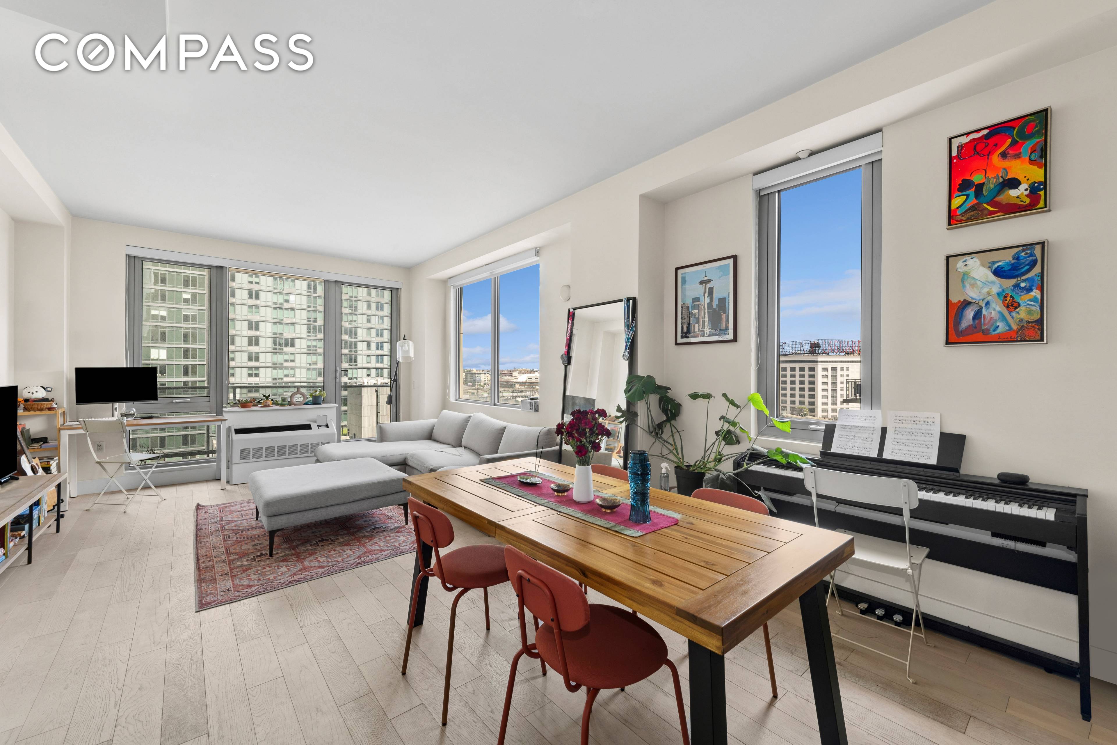 Spacious Corner Residence with Private Balcony High Ceilings Tax Abatement Until 2029 Welcome to Residence 15C at The Vista Condominium, a beautifully designed one bedroom, one bathroom corner home offering ...