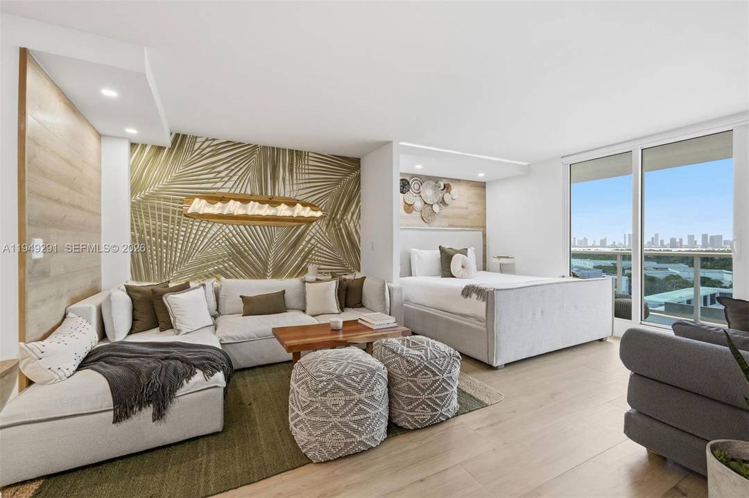 One of a kind, high floor, custom renovated residence with unobstructed panoramic views of Downtown Miami, Miami Beach, Biscayne Bay, and nightly sunset skies.