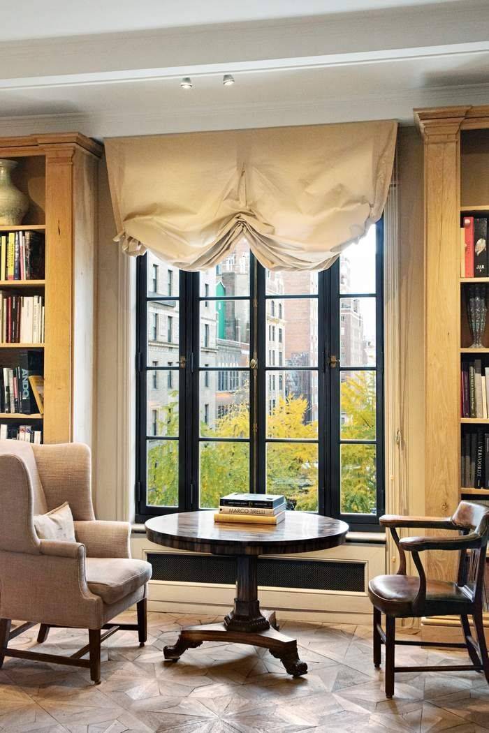 This enchanting duplex is notably one of the very few residences in the United States designed by renowned Belgian designer, Axel Vervoordt.